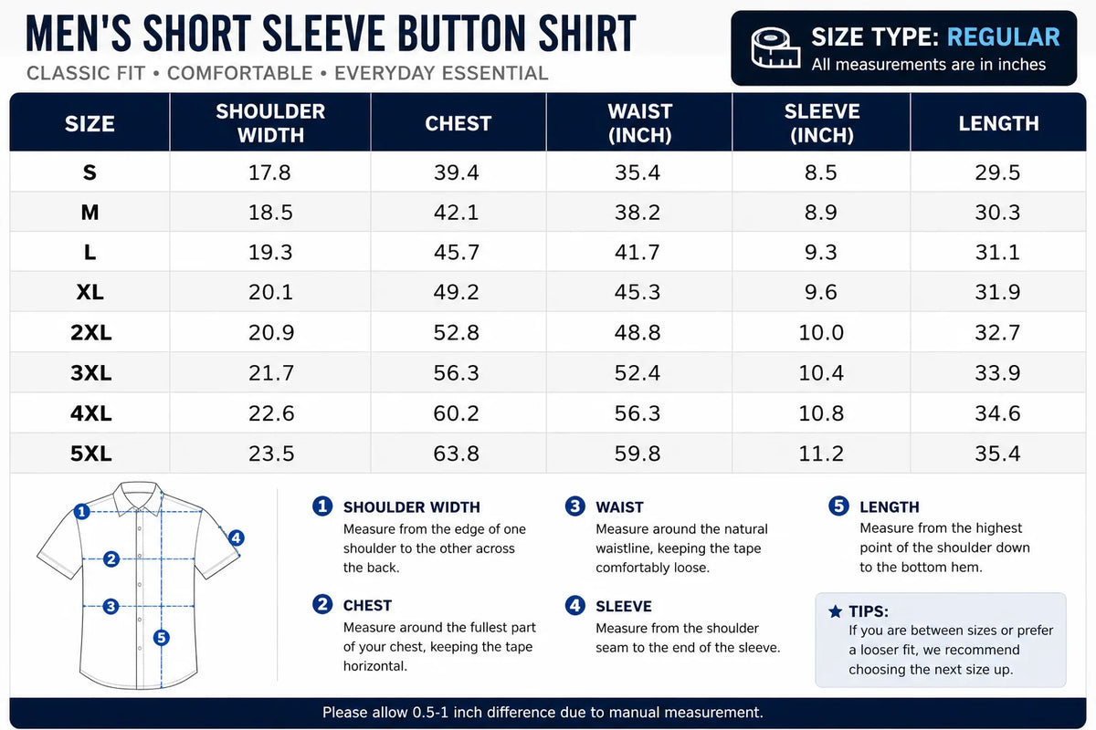 Men's Stretch Short Sleeve Dress Shirt | Slim Fit Business Casual Button Down