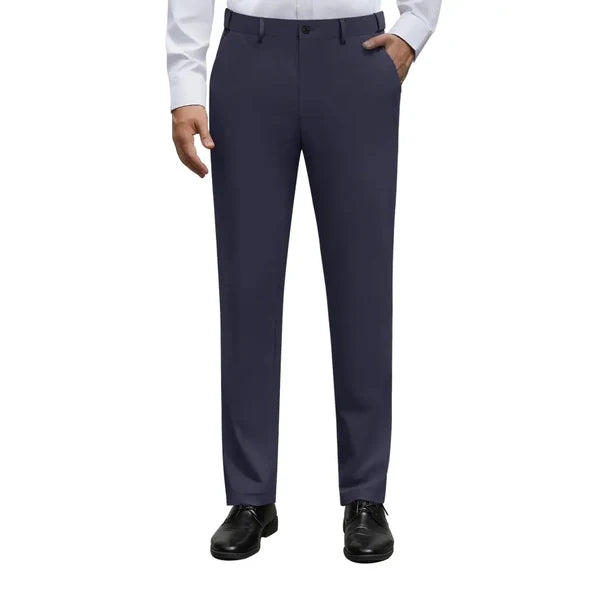 Men's Stretch Dress   Pants – No Iron,   Wrinkle-Resistant   Business Casual Golf   Pants with Expandable   Waist