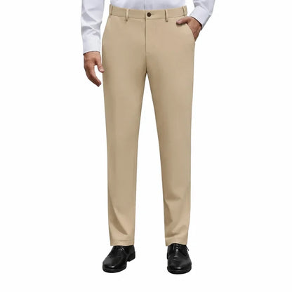 Men's Stretch Dress   Pants – No Iron,   Wrinkle-Resistant   Business Casual Golf   Pants with Expandable   Waist