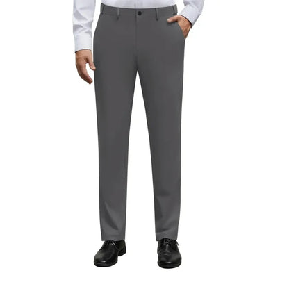 Men's Stretch Dress   Pants – No Iron,   Wrinkle-Resistant   Business Casual Golf   Pants with Expandable   Waist